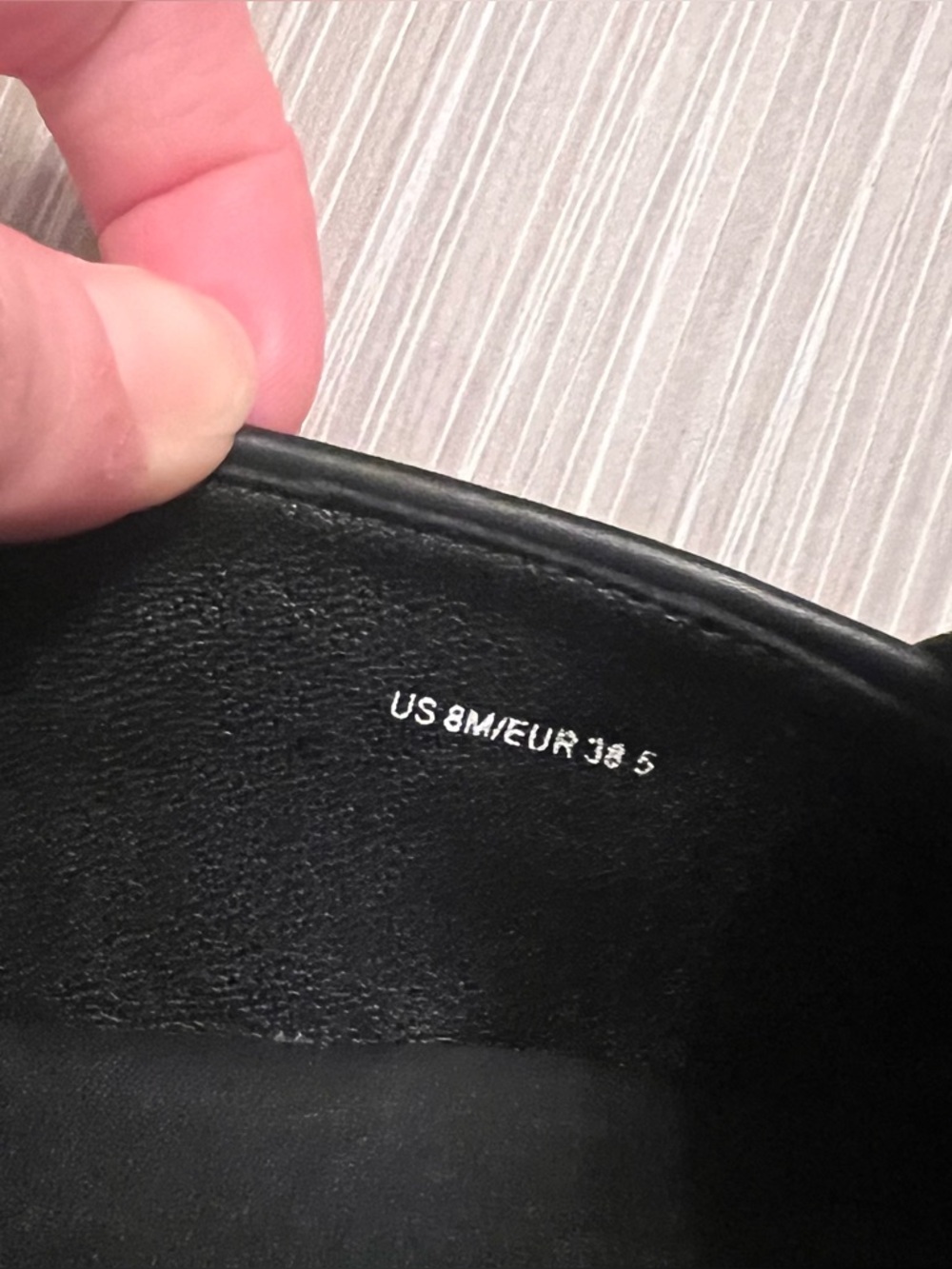 Vince Black Slip On Shoes leather 8 - Picture 6 of 7